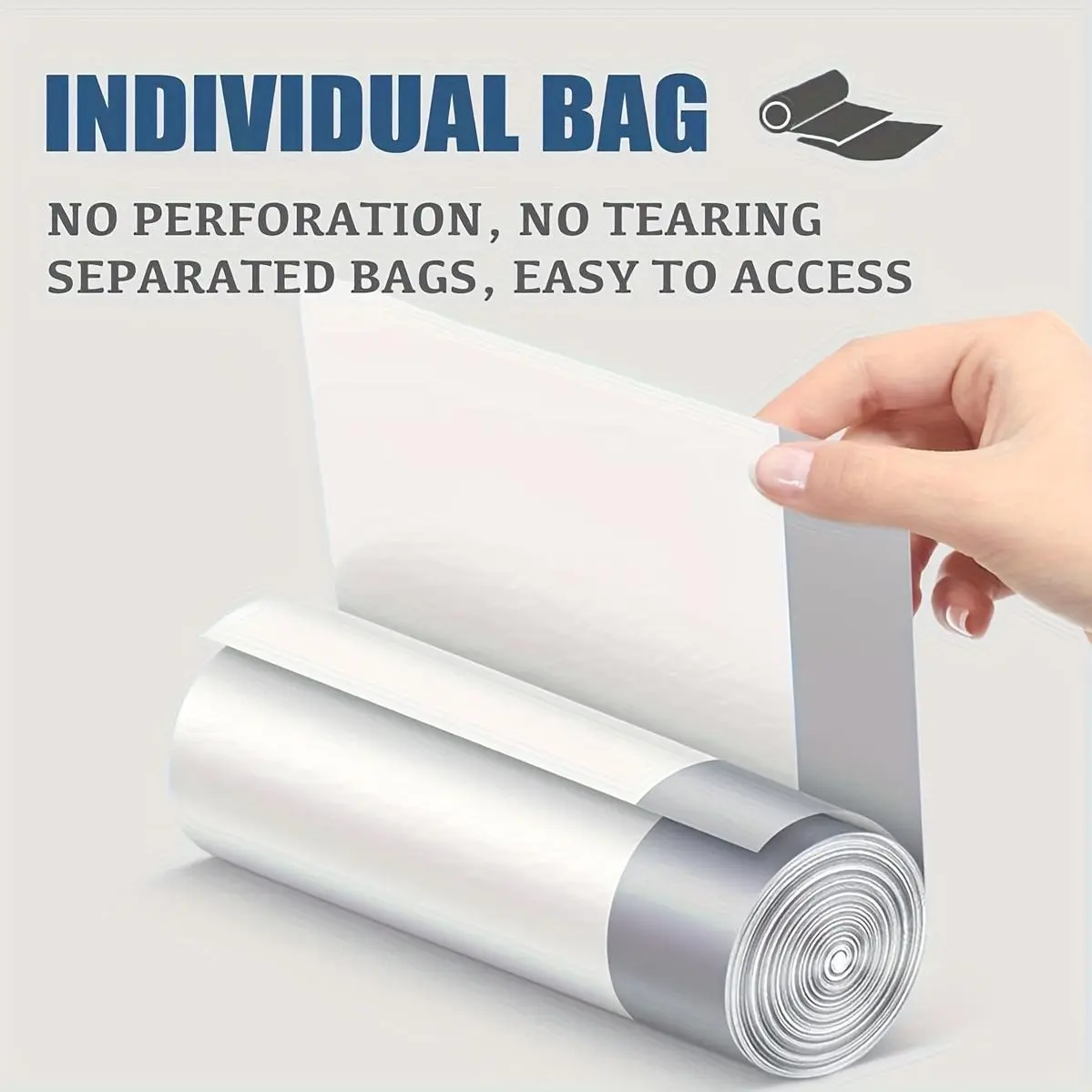 100/200-Pack/ 4/8 Rolls Heavy Duty 13 Gal Drawstring Trash Bags - Leak-Proof Commercial-Grade Garbage Liners for Restaurants, Offices & High-Traffic Areas - Extra Thick Tear-Resistant Design