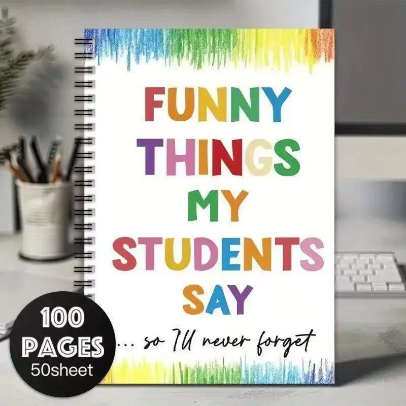Coil-Bound Teacher Notebook, Durable Spiral Binding Design, Ideal for Educators, Perfect for Notes & Lesson Planning