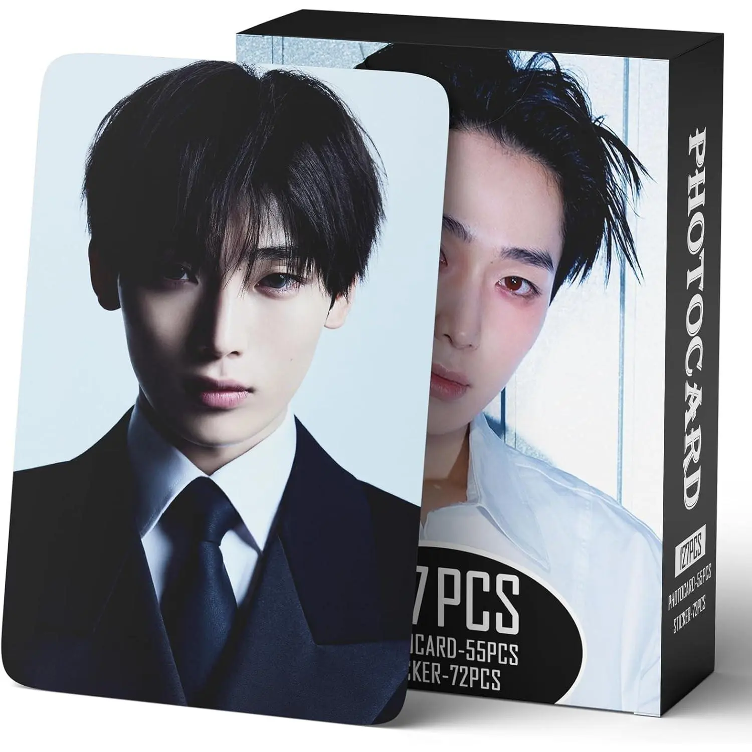 Yuto 127 PCS Photocards 55 PCS Lomo Cards Set 72 PCS Stickers postcard Gift Merchandise for Boys and Girls(SUNOO)