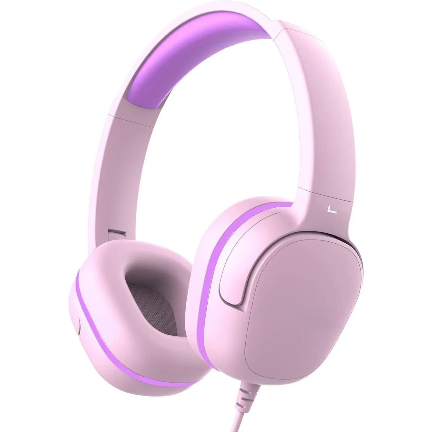 Headphones for School, 3.5mm Jack Wired Headphones for  with Safe Volume Limiter,  Stereo Sound -Ear Girls Boys  Headphone for Tablet, iPad, Kindle()