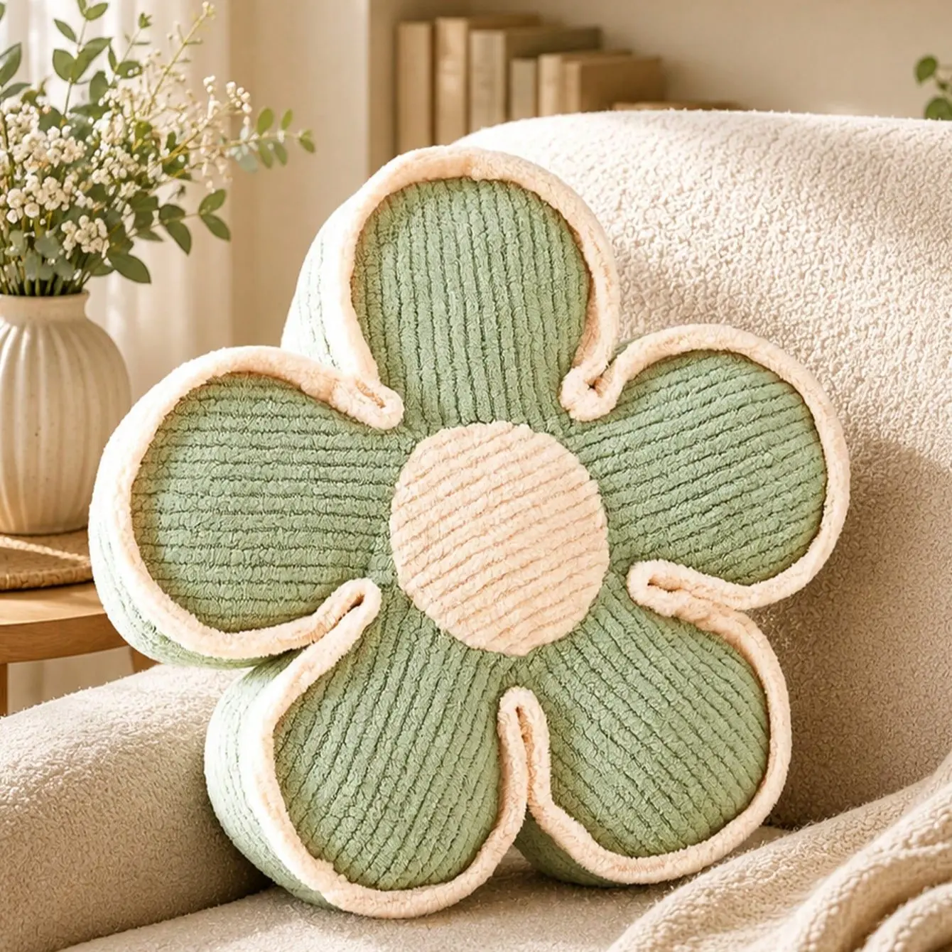 🌸 1PC Cute Flower Shaped Plush Throw Pillow Home Decorative Soft Cushion | Cozy Couch & Floor Seating Aesthetic | All-Season Home Essential & Holiday Must-Have ✨ Perfect Gift Choice for Friends & Family