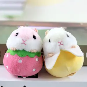 New Fruit Hamster Cartoon Hamster Keyring Bag Hanging Pendant