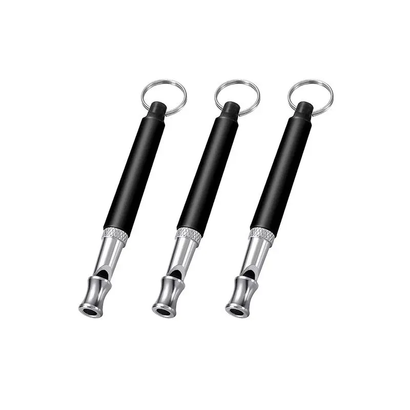 Ultrasonic Dog Whistle - Adjustable Frequency Training Whistle with Lanyard, Stainless Steel Silent Sound Deterrent for Puppy & Dog Obedience