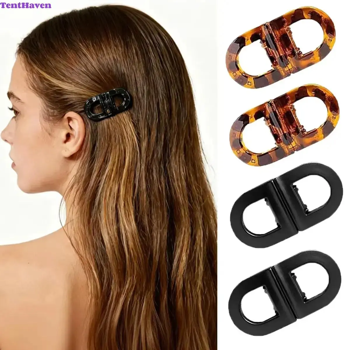 Hair Clips, Magnetic Sectioning Hair Clips, No Slip Salon Partition Styling Tools, Strong Hold Non-Slip Hair Accessories Set for Women and Girls, Ideal for Salon Haircut, Daily Hairstyle & DIY Makeup Prep