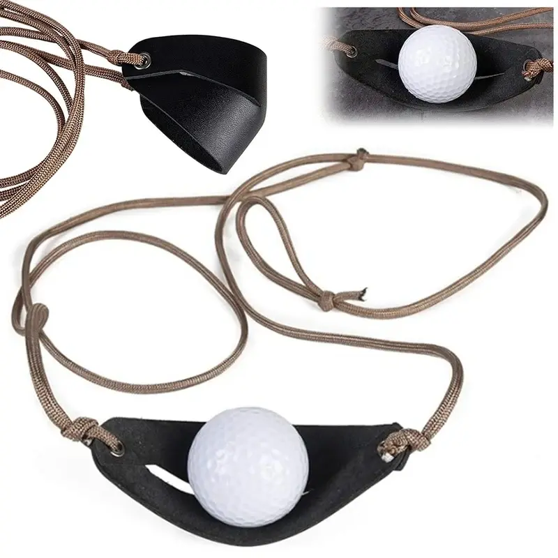 1-4PCS Old-Fashioned Slingshot Leather Throwing Sling Handmade Shepherd Shot Rope Strap For Outdoor Hiking Hunting Accessories