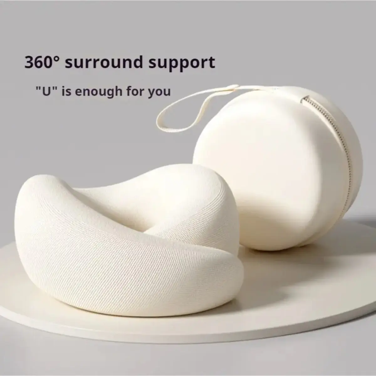 Anatomical Memory Foam Travel Pillow - Contoured Head and Neck Support Cushion for Flights, Road Trips, and Everyday Use