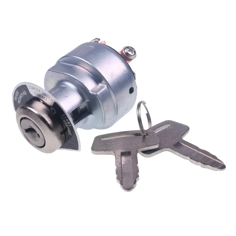 FridayParts Ignition Starter Switch With 2 Keys 66706-55120 66704-55120 for Kubota Engine D722 D905 D1005 D1105 D1302 D1703 V1305 V1505 V1903 V2203 V2403