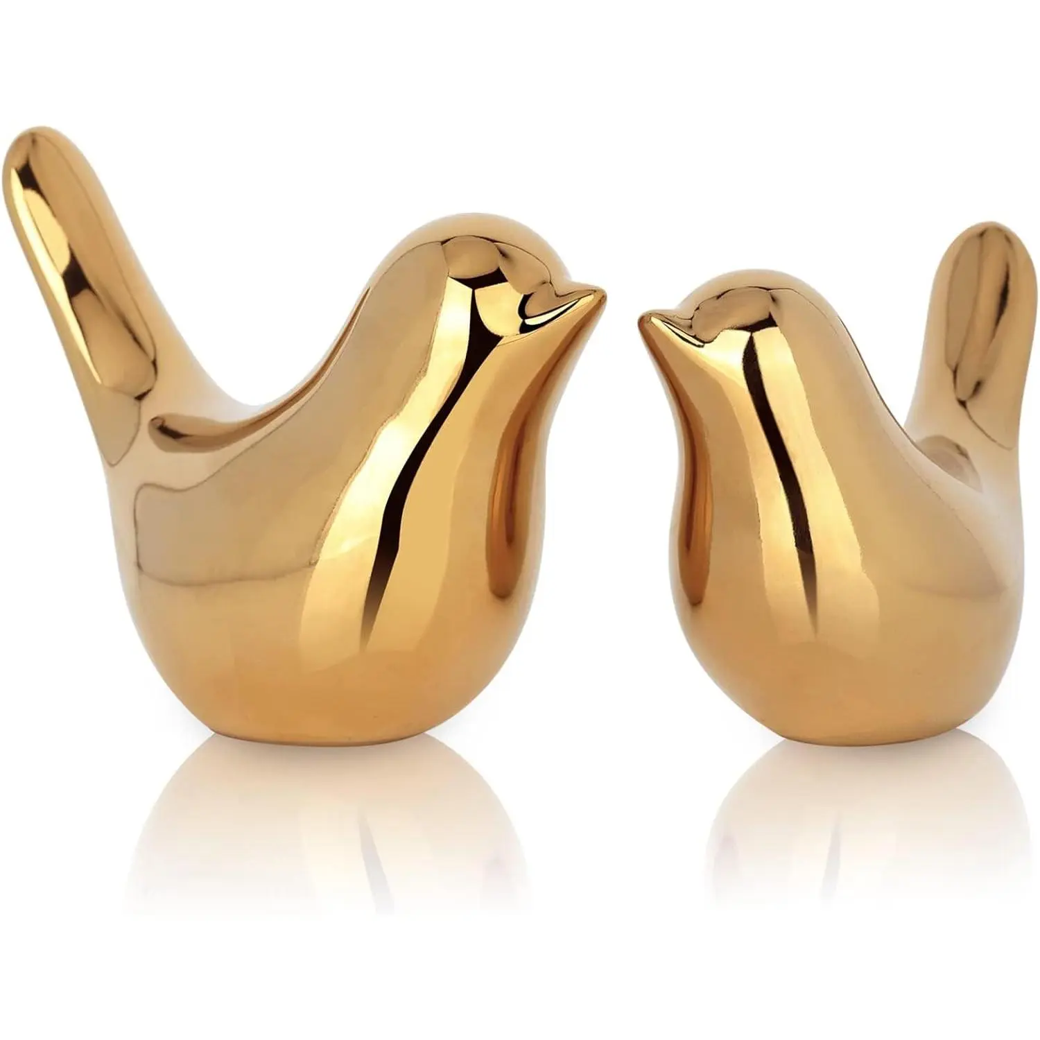 2 count  Decor Accents,Small  Statues,Modern  Decorative, Birds Sculpture, Ornaments for Shelf, Bookshelf, Coffee Table,Knick Knacks  Decor for Shelves( Bird)