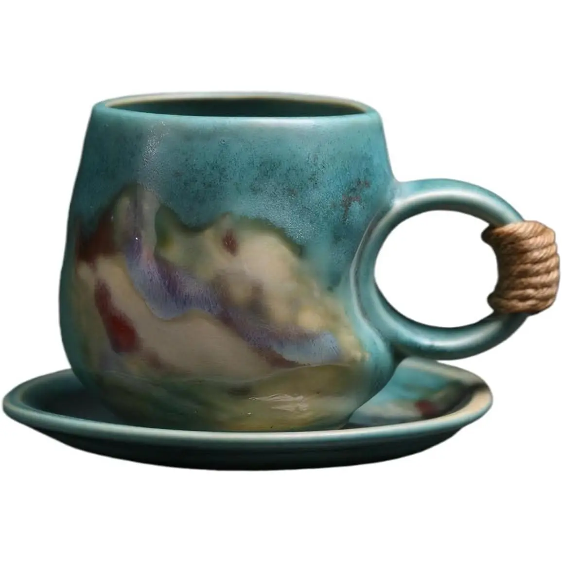 Little  ceramic pottery  cup with , espresso cup | 8 oz stoneware demitasse cup for lungo,cortado,Matcha,
