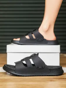 1 Pair Barefoot Garden Clogs Cushion Outsole Plus Size Men Field Work/Shopping Summer Outdoor Wear - Leather, Flexible Cushion Convenient Buckle