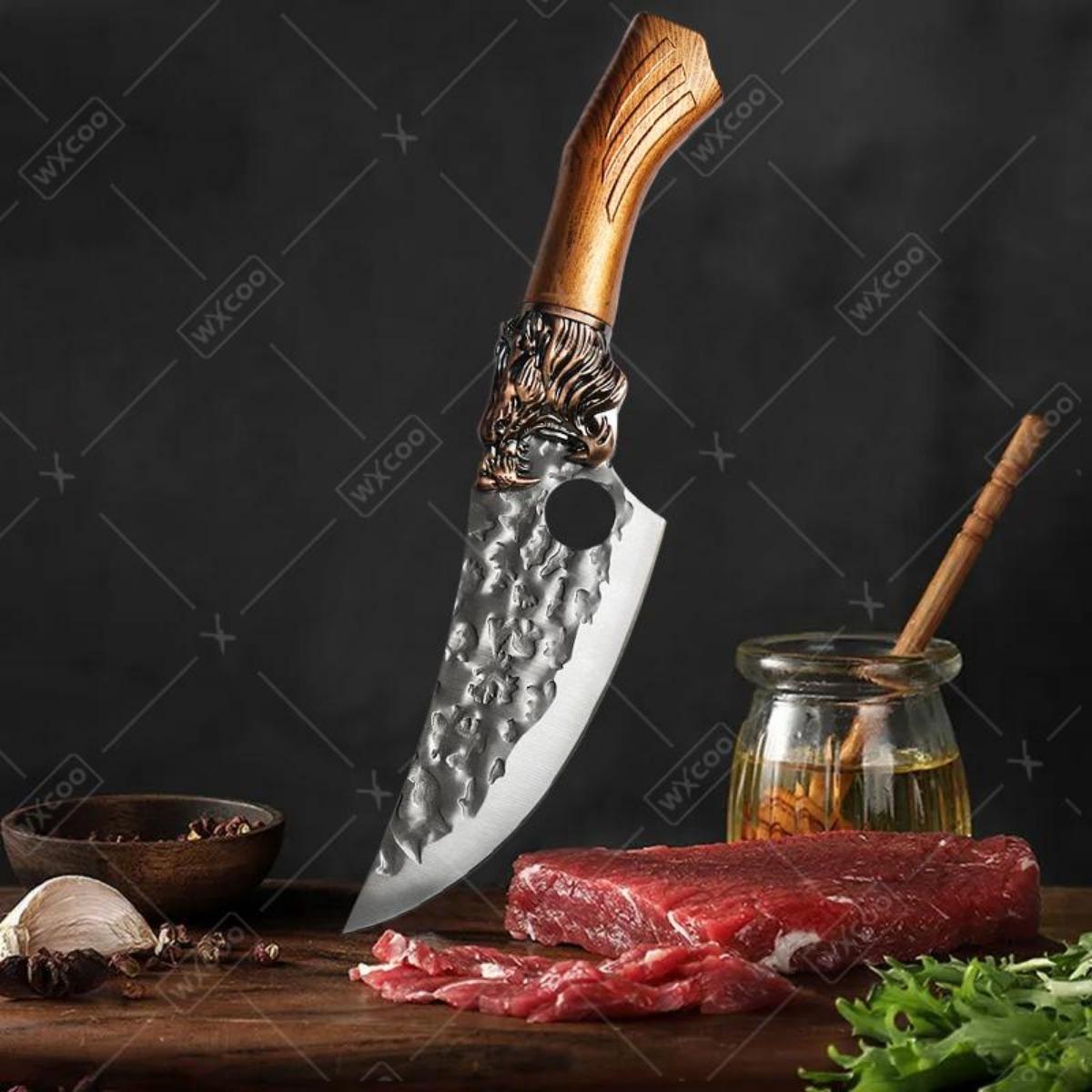 6pcs Professional Kitchen Chef Knife Set Stainless Steel Butcher Boning Knife Cutting Knives Fish Knife Utensils for Kitchen