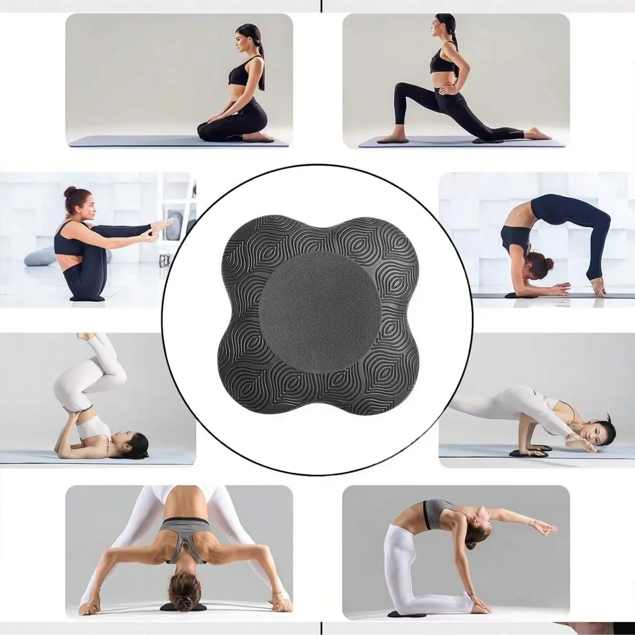 Thick Yoga Plank Pad, Knee Support Fitness Mat, Square Exercise Stretching Pad, Hand Elbow Protector, Sports Kneeling Pad