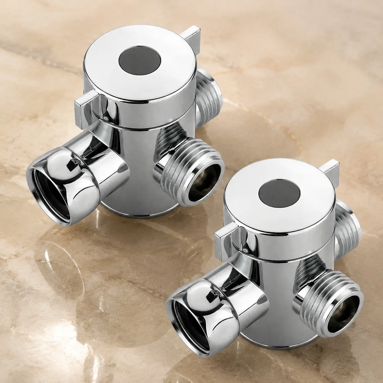 G1/2 3-in-1 Shower Diverter Valve with Bidet Sprayer, Anti-Corrosion & Water-Saving, Universal Bathroom Adapter for Toilet, Handheld Shower, and Faucet Installation, Hose Fittings