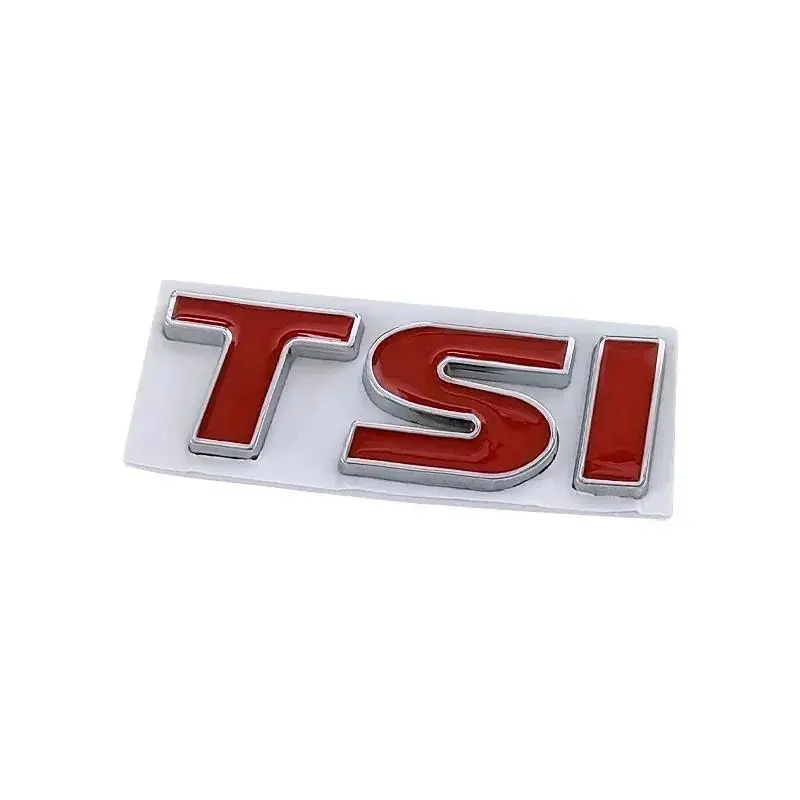 Metal TSI Car Body Side Emblem Rear Trunk Badge Sticker for Volkswagen VW Touareg Tiguan Polo Vento Golf Passat Jetta Sagitar