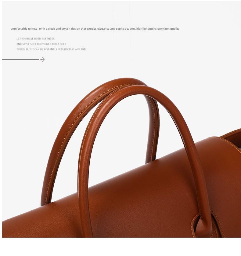 Vintage Handheld Tote Bag, New Large-Capacity Briefcase for Women, Suitable for Business Trips and Commuting