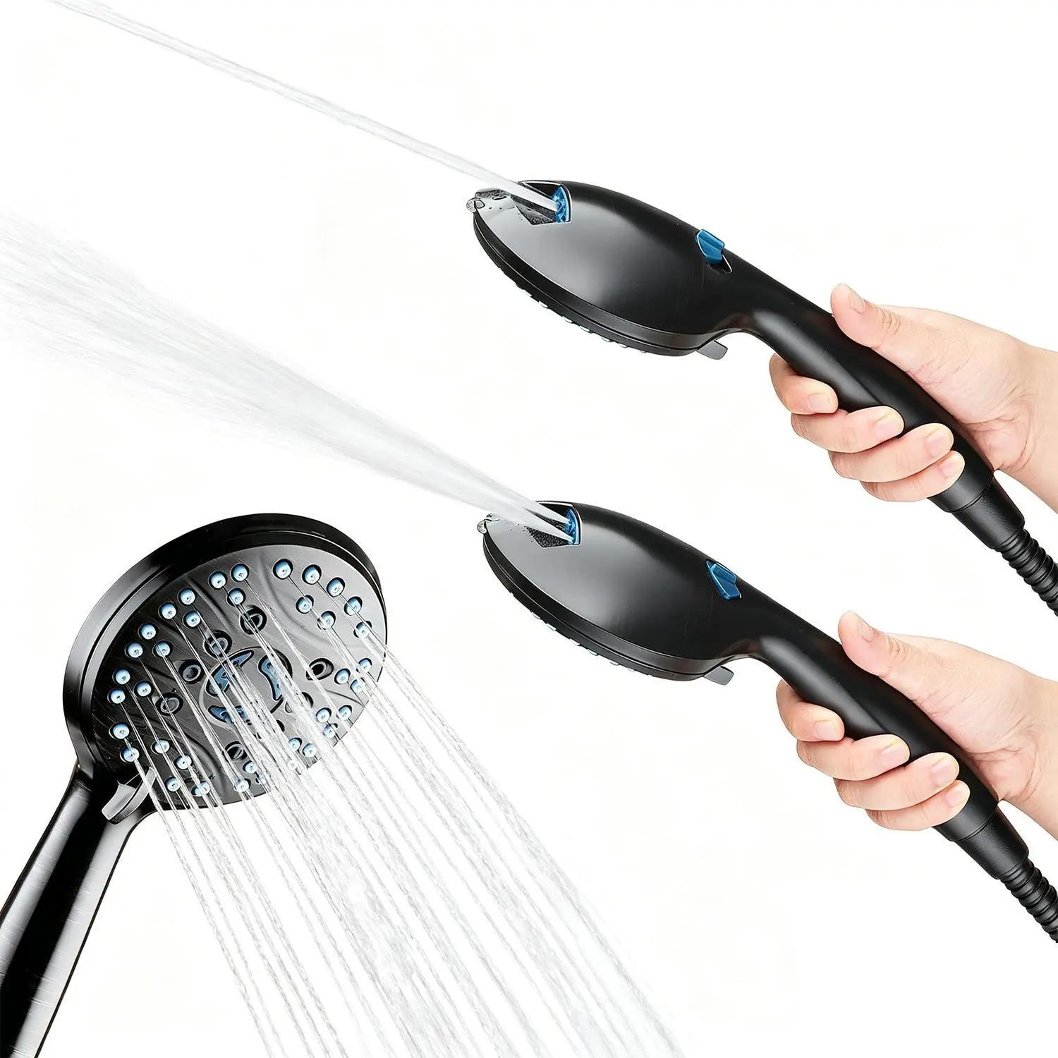 8-Mode Shower Head with Handheld - High Pressure Showerhead Set, Detachable Shower Head, Easy Install, Variable Pressure for Baathroo