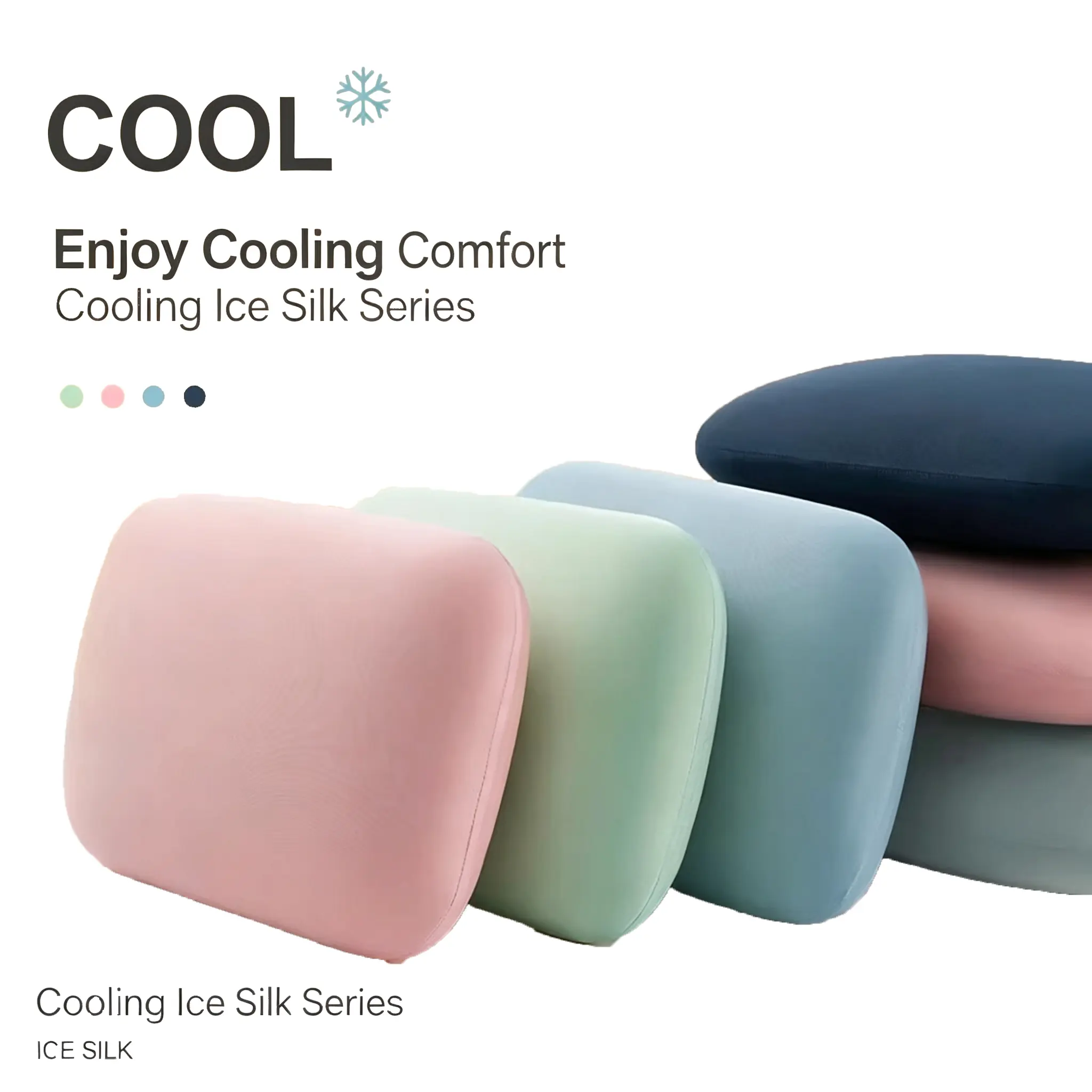 Ice Silk Cooling Nap Pillow - Soft Sponge Cushion for Relaxation, Work Naps, Desk/Classroom Use, Suitable for Students & Adults