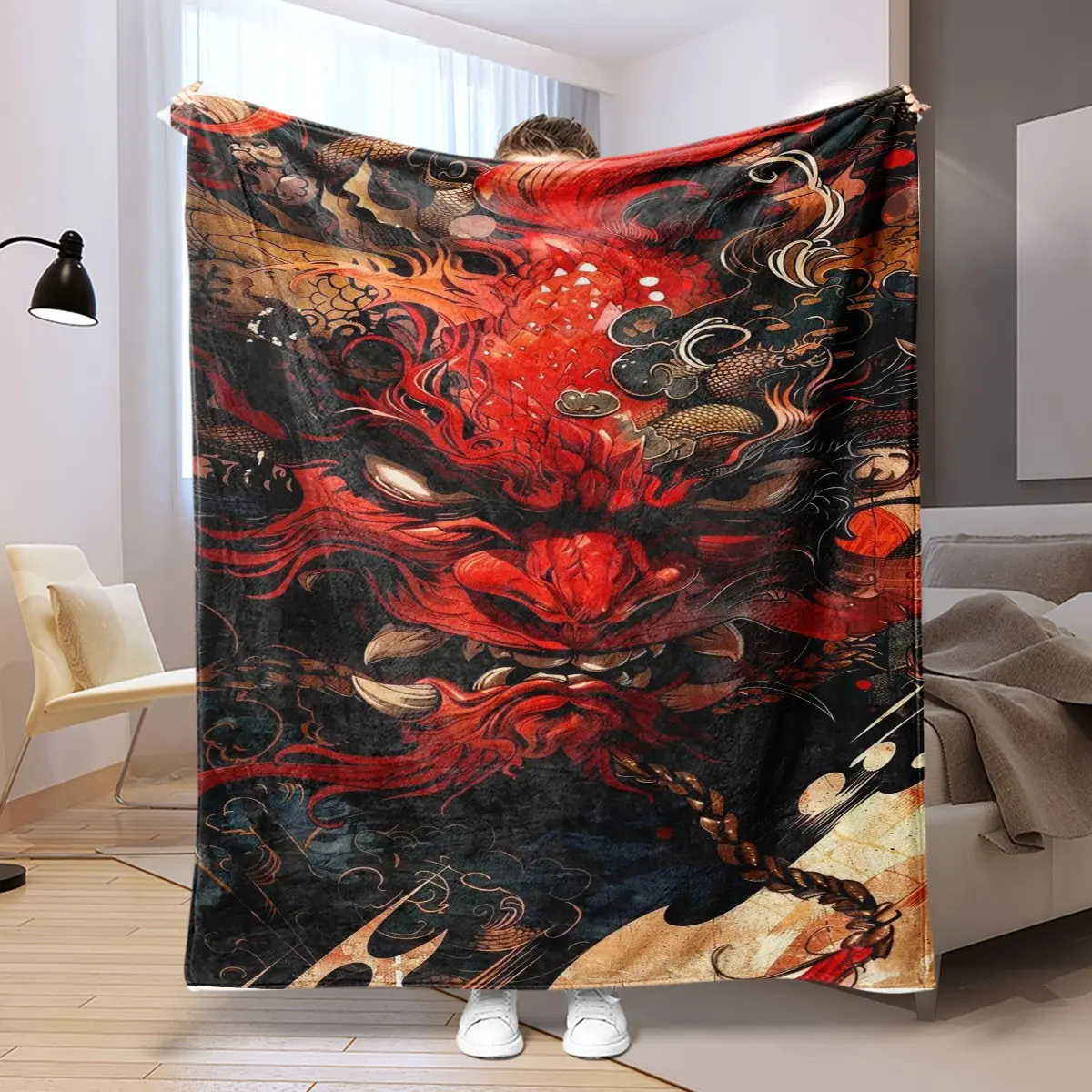 Comfortable Flannelette Blanket, Soft Warm Anti-Pilling, Ideal for Sofa Bed Travel Camping Office, Perfect Gift
