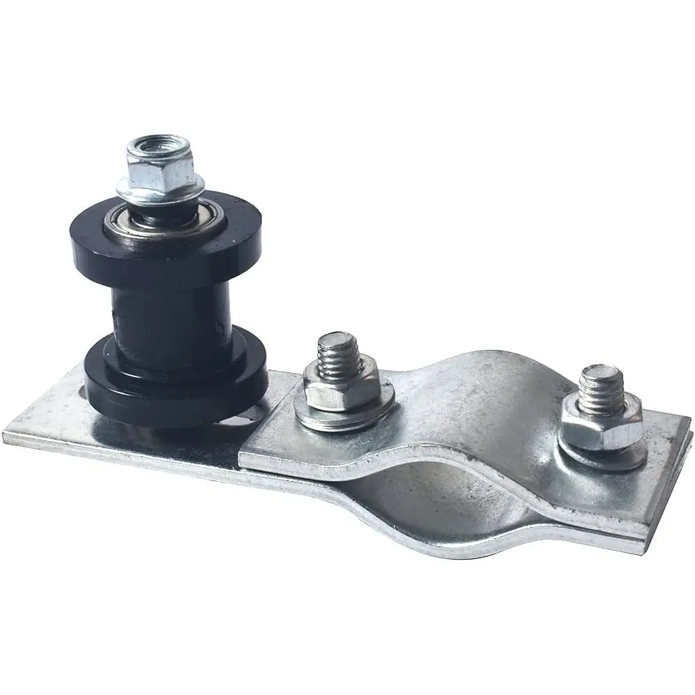 Adjustable Engine Chain Tensioner with 8mm Guide Wheel for 49cc-80cc Engine ATV/Bike, Black Mechanical Hardware Tensioning Tool