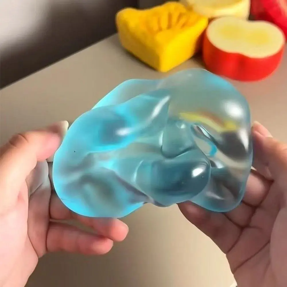 Moldable Stress Ball Squishy Toy Slow Rising Decompression Sensory Toy for Adult Moldable Squishy Pearl Coconut Oil Squeeze Toy