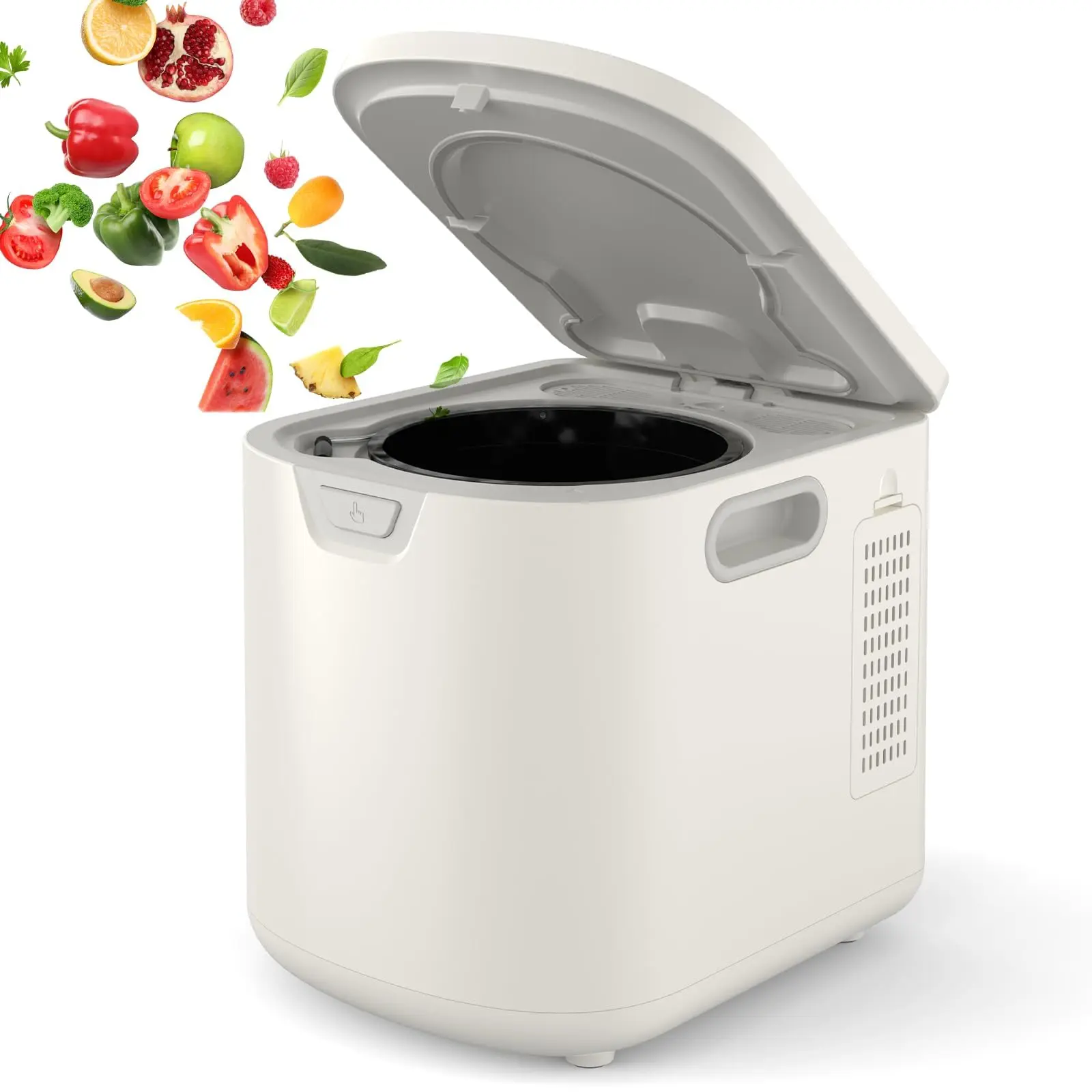 3.5L Electric Kitchen Composter Food Waste Processor - 90% Waste Reduction, LED Display, Self-Cleaning Mode, Double Activated Carbon Filter (Home Care Supply Bin)