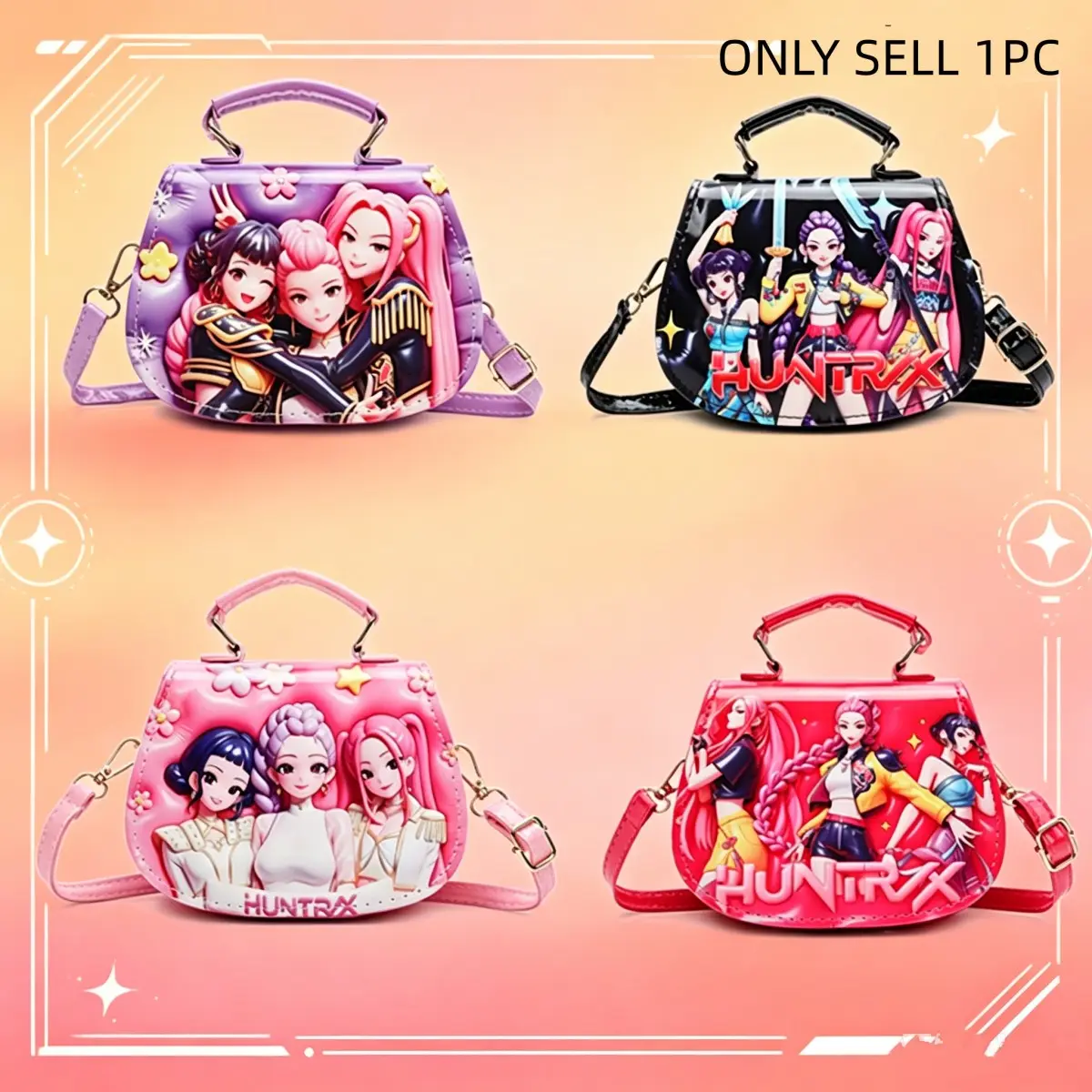 DIY Handmade Leather Cute Girl Small Crossbody-Shoulder Bag, djustable Strap, 2026 new cartoon cute girl crossbody bag, children's shoulder bag, lightweight and fashionable handbag for travel, party, schools, and holiday gifts