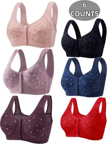 Multi-Piece Floral Women Bra Set, Ultimate Comfort and Support, Fashionable Design for Daily Wear, Push-Up Full Coverage, Various Sizes Available
