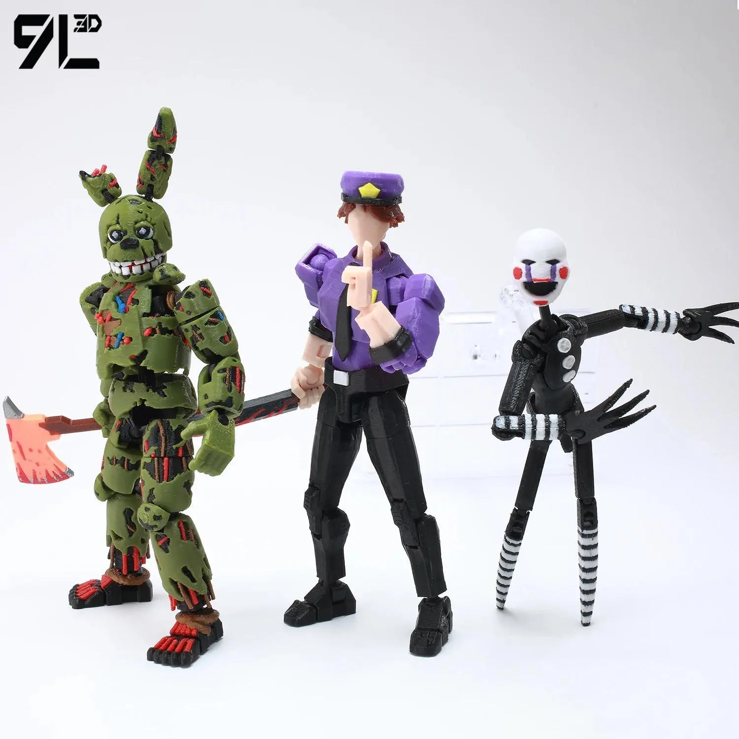 9L 3D Fantasy Warrior Character Model Horror Style Action Figure Desktop Display Collectible Toys Ornament Dummy13 Lueky13 Gifts