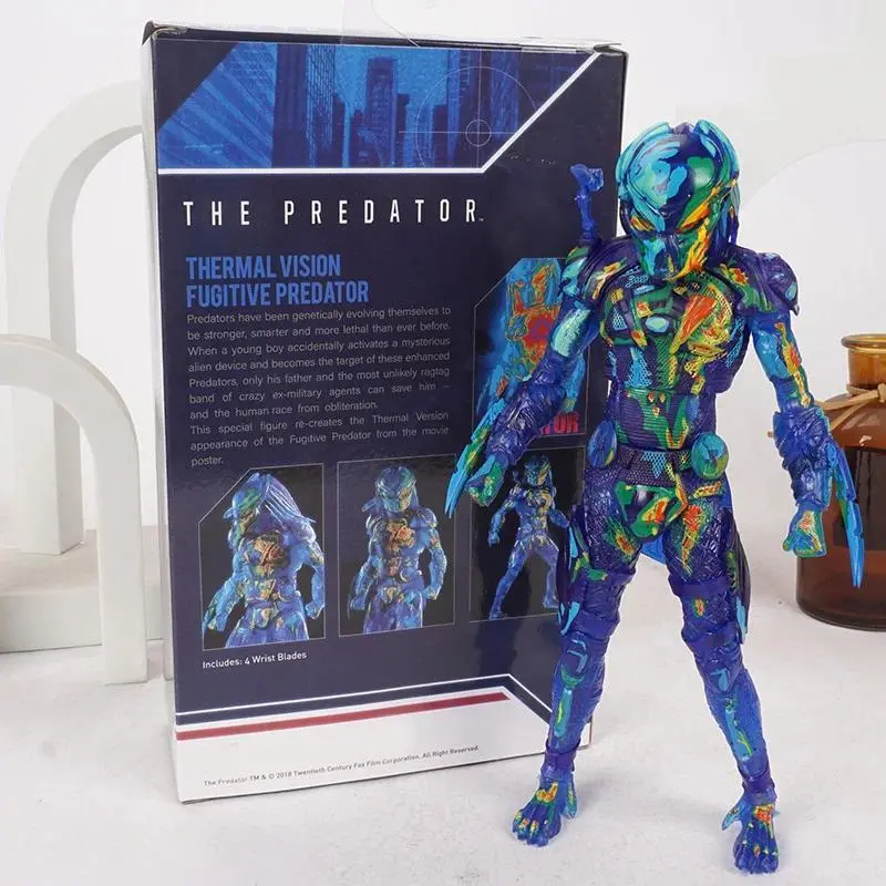 2026 hot item NECA The Predators Thermal Vision Fugitive Predator PVC Action Figure Collectible Model Toy Popular toys