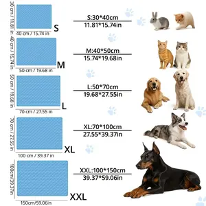 [New upgrade of ice feeling in 2026] Summer pet ice mattress dog mattress | recommended by pet experts | dog and cat cooling mat, sweat-absorbing fabric | breathable mesh bed | durable polyester fiber