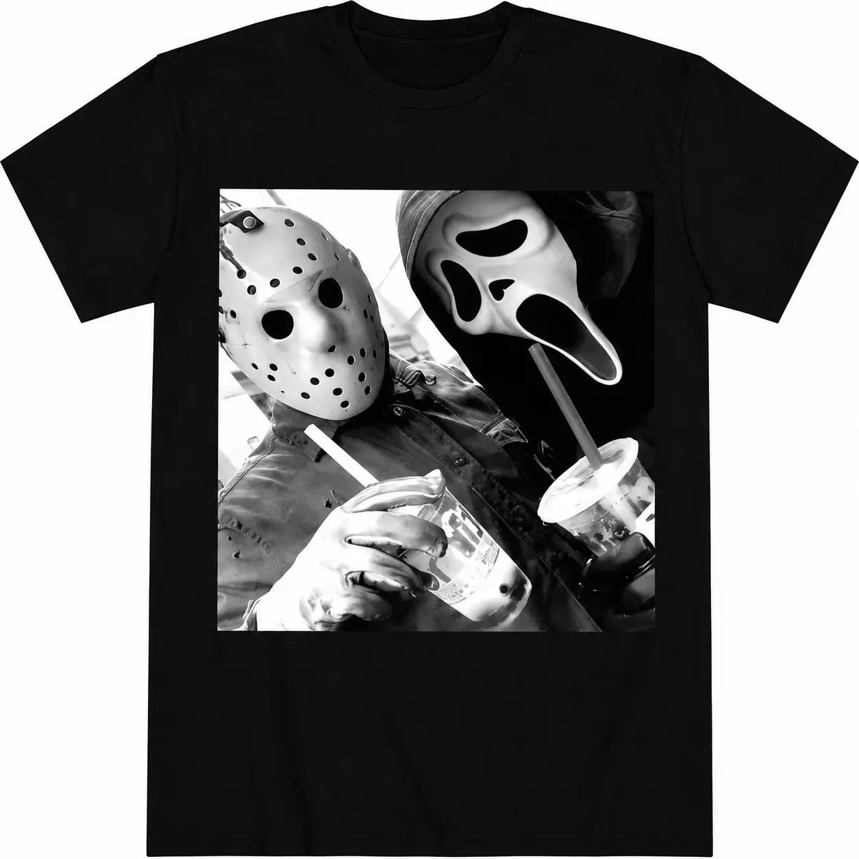 vintageand Ghost Face T-shirt, fun Halloween T-shirt,suitable for both men and women, T-shirt with 21st century 90s style patterns 90s movie commemorative t-shirt TopLove Top tier clothing gift