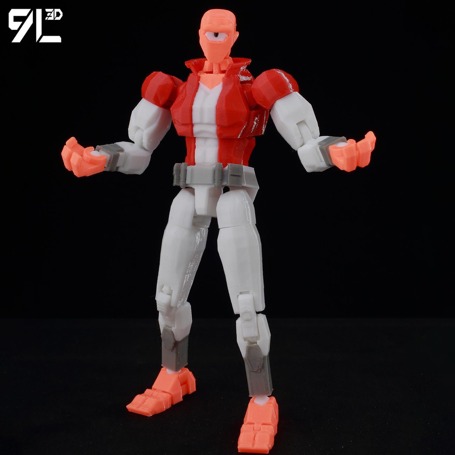 9L3D Printed Invincible Toy Action Figures Anime Model Lucky Dummy13 Superheroes One-Eyed Allen Multi-Jointed Toy Ornaments Gift
