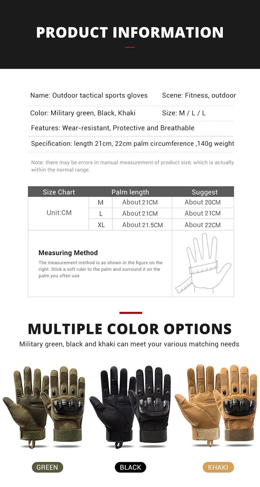 Outdoor Hunting Camping Gloves, Tactical Fighting Protective Gloves, Mountaineering Boxing Gloves, Wilderness Survival Equipment