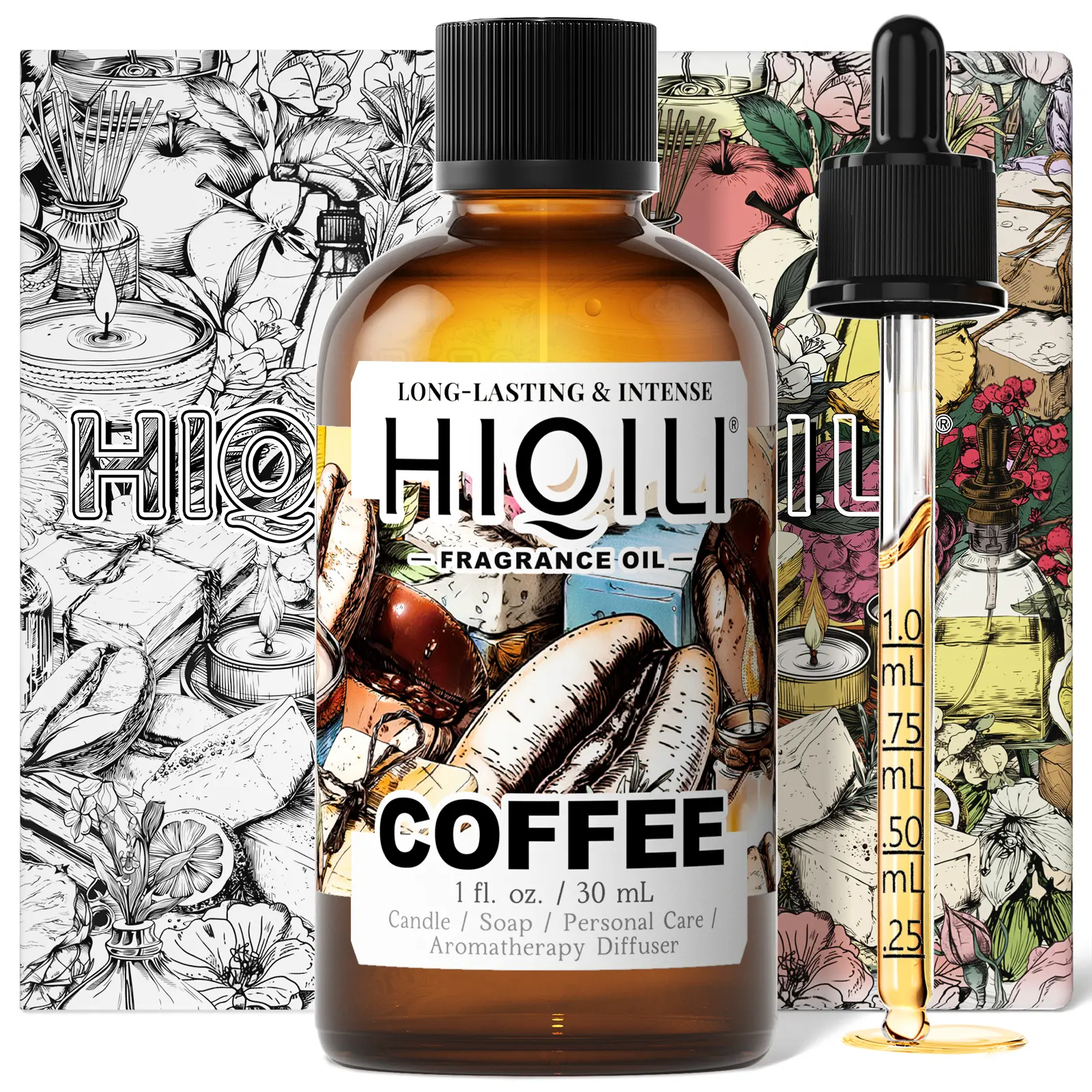 Premium Coffee Fragrance Oil - Long-Lasting Home Fragrance for Diffusers, Dryer Balls, Candles