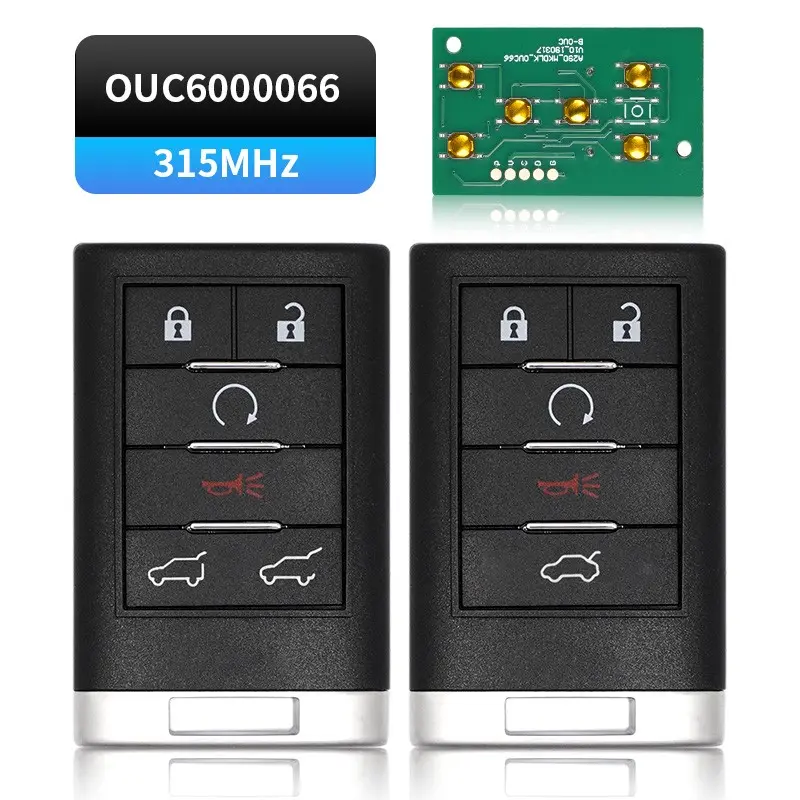 OUC6000066 Smart Car Remote Key For Cadillac Escalade CTS ATS XTS XLS STS Seville Chevrolet C7 315MHZ World available Key Fob Replacement
