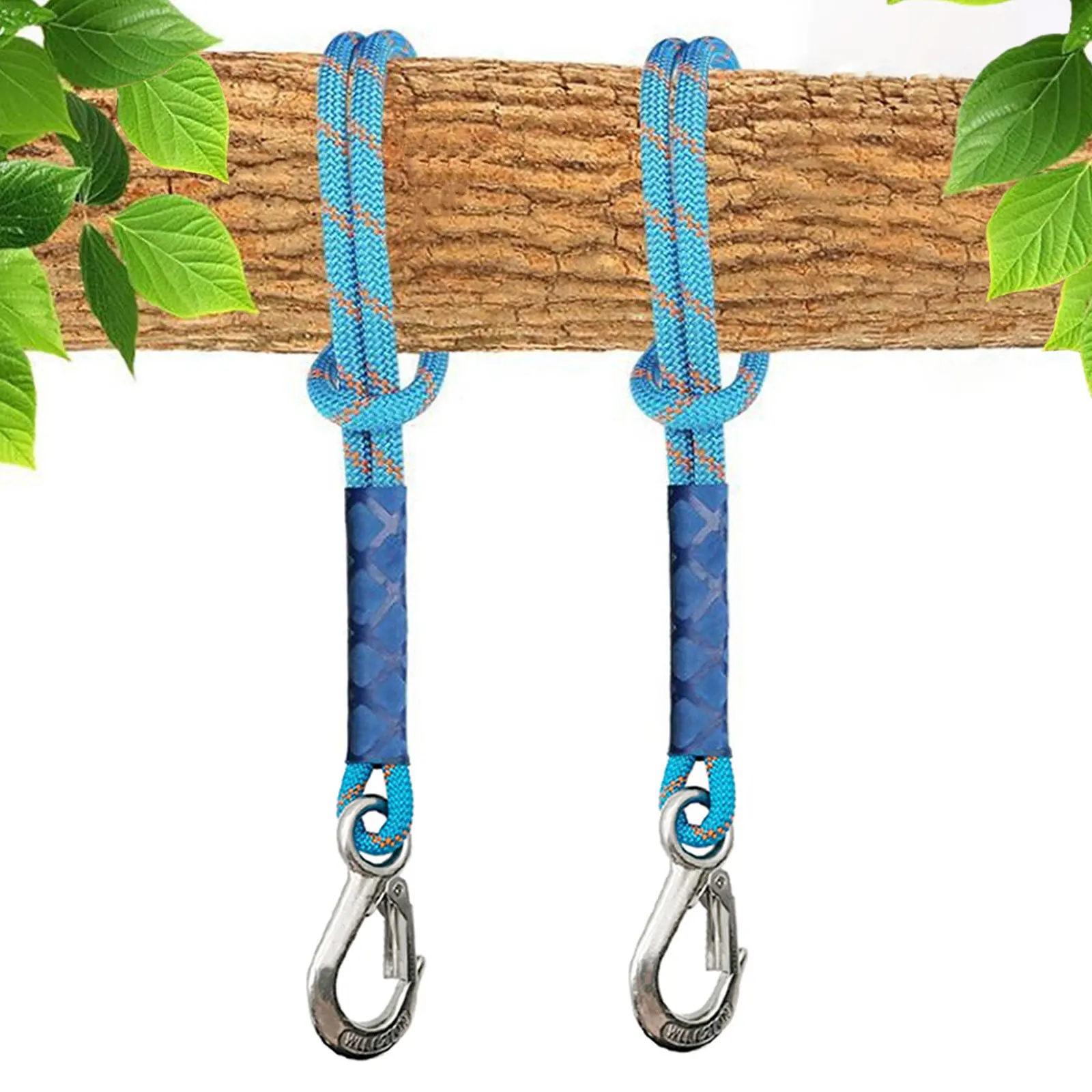 Outdoor stainless steel hook swing rope, hammock hammock connecting belt, yoga hammock sling sling backyard camp patio furniture sturdy metal