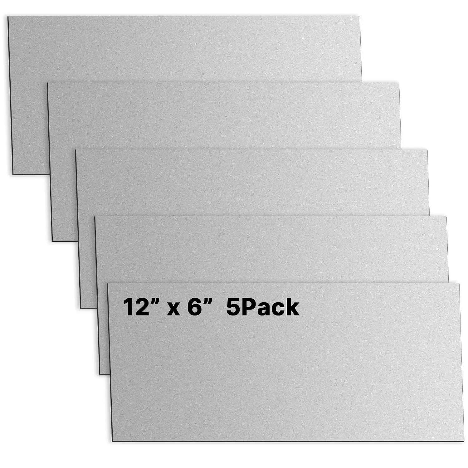 5 Pack 20 Gauge Sheet Metal Steel, 12" x 6" Cold Rolled Steel Sheet Plate,Durable Weldable Plate for DIY, Auto Repair, Industrial Projects