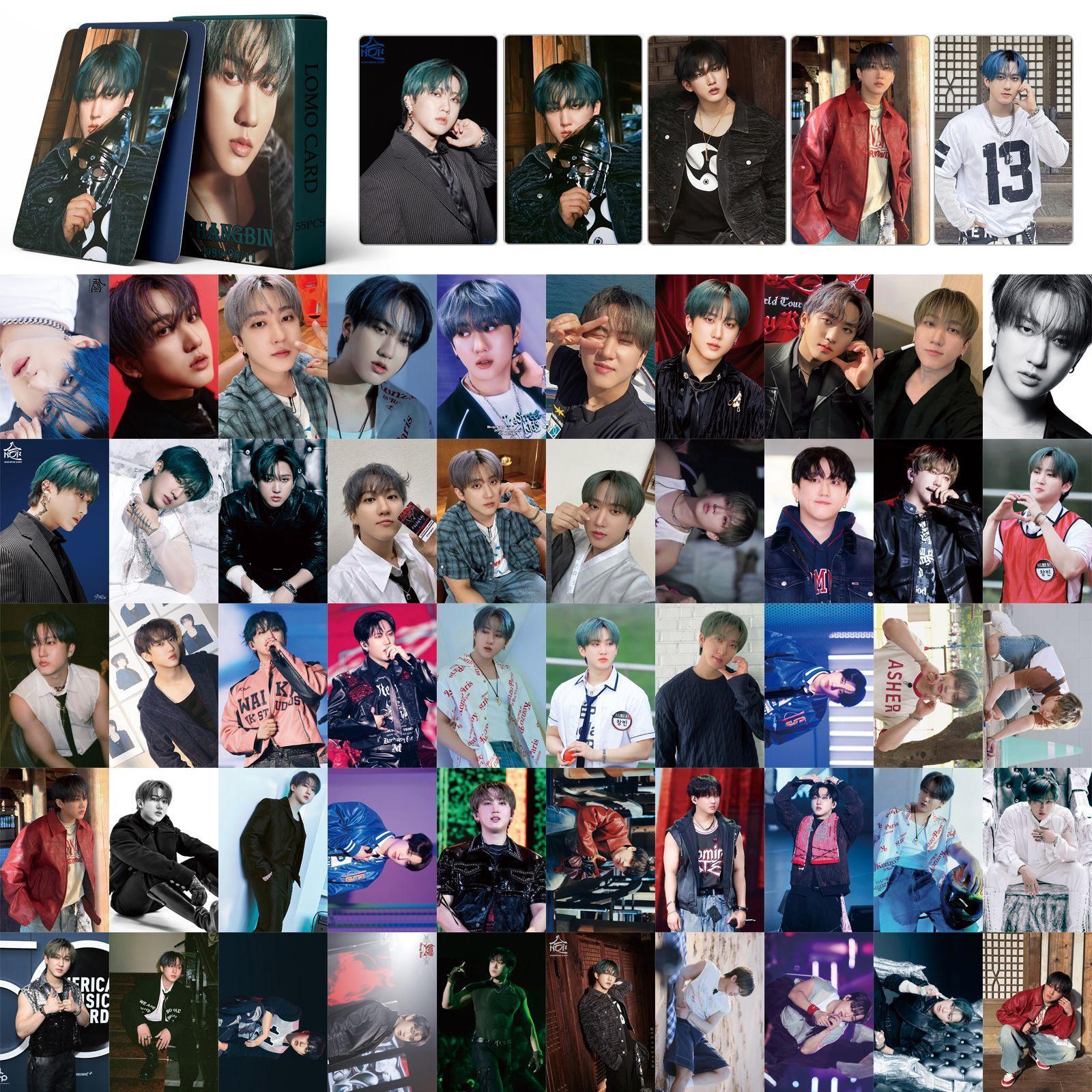 55Pcs/Set Kpop New Album HOP Photocard ChangBin Postcard Star Card Album Card Fan Collection Lomo Cards