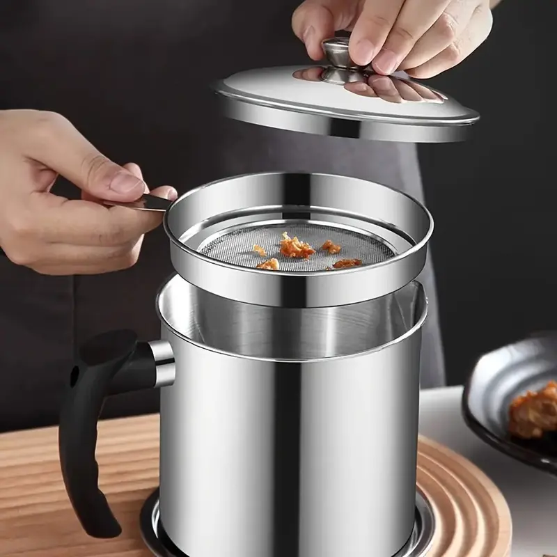 1pcs 1400ml Stainless Steel Essential Oil Diffuser with Filter Tray Kitchen Essential Oil Storage Container
