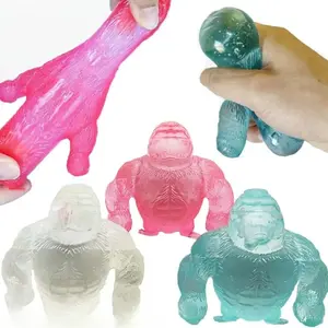 Gorilla-themed slow-rebound soft and squishy play toys, 2-pack of maltose balls, sensory stress relief toys, hand-held sensory toys, relax your mind and body, sensory decompression device.