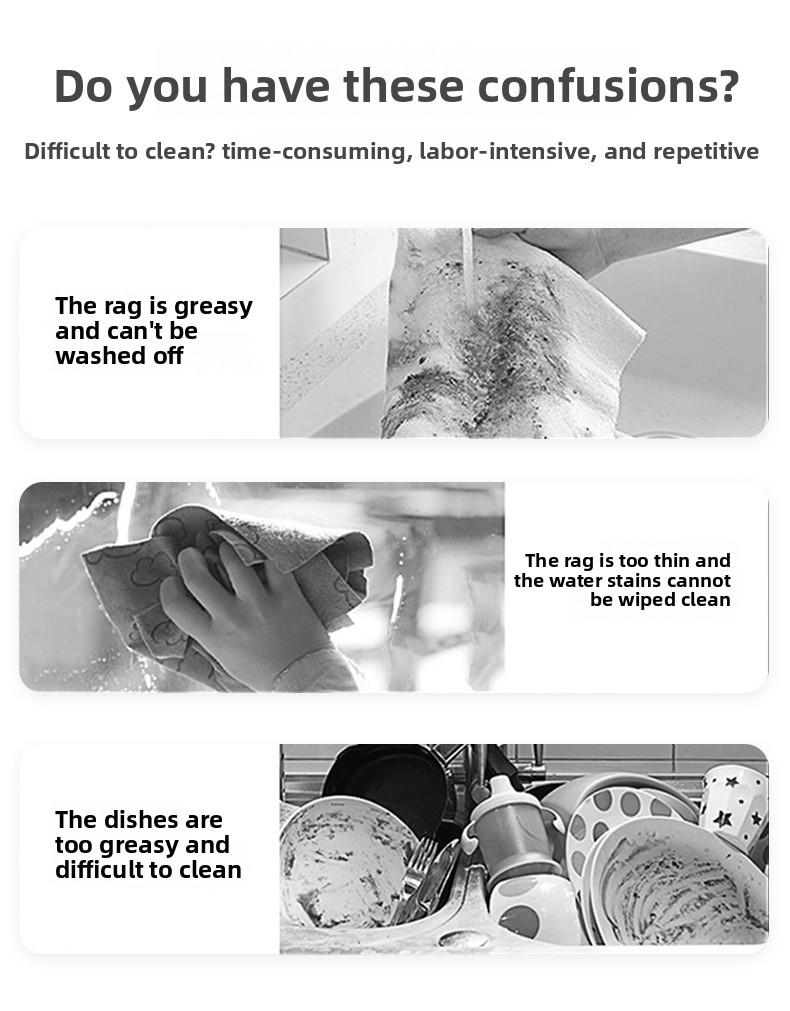 [1-3 pieces] Korean-style hand-woven garlic dishcloth, handmade non-greasy dishwashing cloth, bio-inspired vegetable cleaning cloth, cleaning cloth