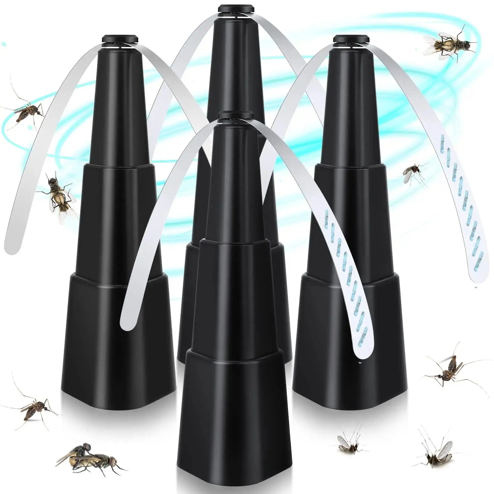 Fly Repellent Fan 2-Pack, Compact Tabletop Bug Repeller with Rotating Holographic Blades - Quiet Insect Pest Control for Indoor/Outdoor Kitchen,travel essentials,camping essentials,back to school,back to school haul