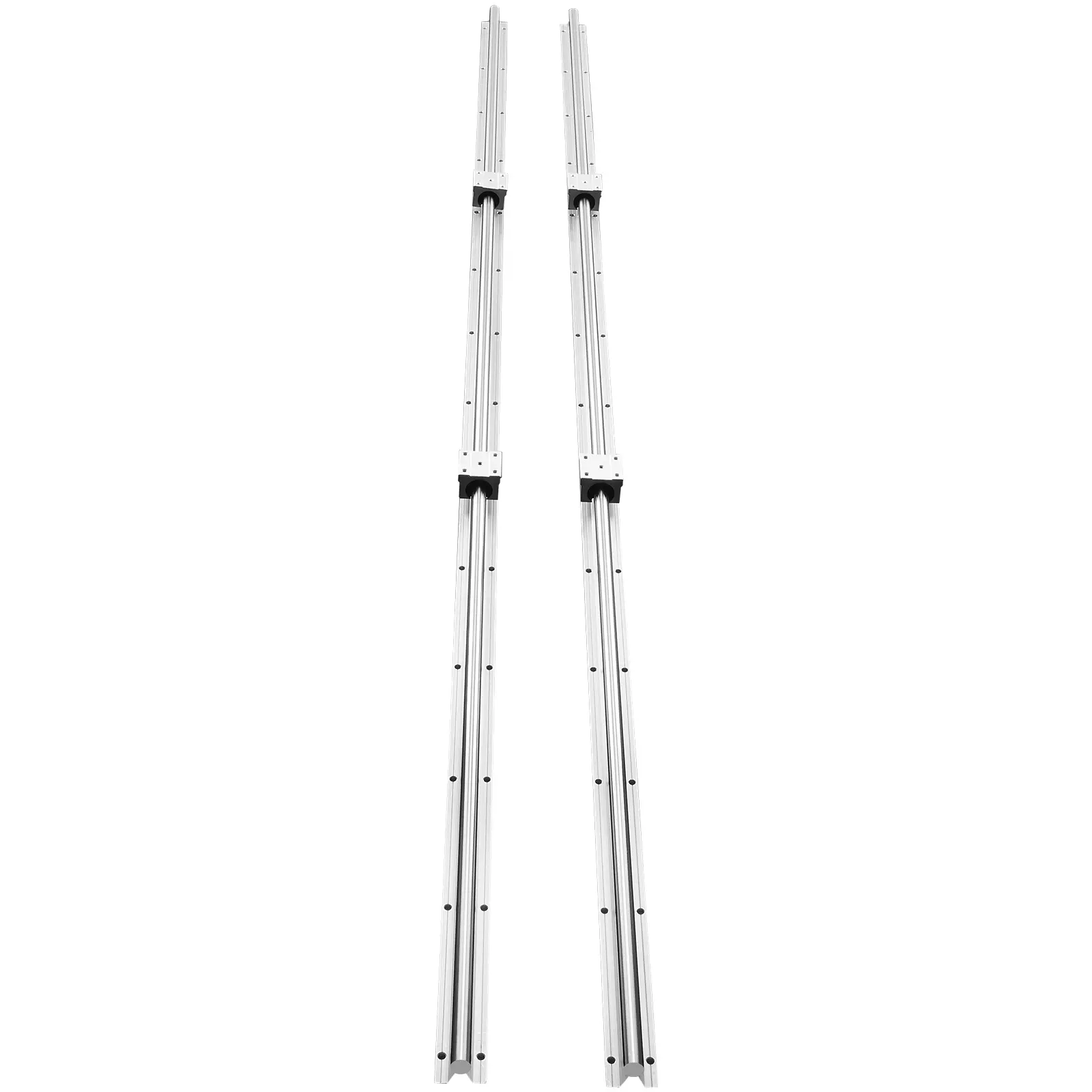 Linear Motion Guide Kit, Ideal for Cnc Machines, 882 N Dynamic Load (Per Block), 1370 N Static Load (Per Block), High Carbon Steel & Aluminum Construction