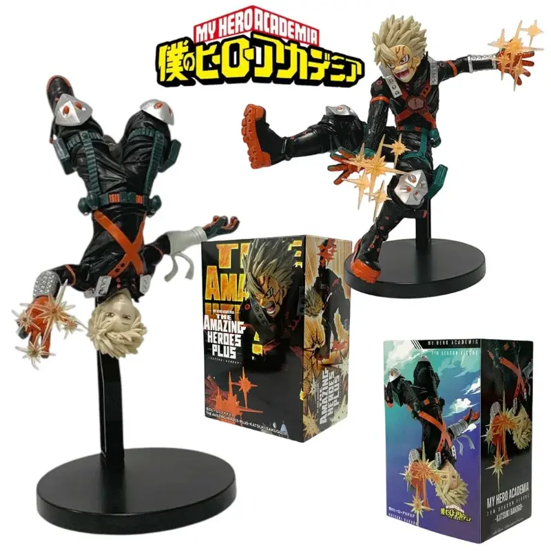 18cm/7.09in Hot Anime My Hero Academia Action Figure Model - Deku & Bakugou Katsuki PVC Collectibles Figurine, Desktop Decor Figures, Figurines for Collectors, Toy Gifts for Collection