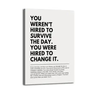 [Sale off up to 50% + FREE-SHIP] Change the Day - Workplace Motivational Quote Wall Art, Office Prints, Decor, Inspirational Poster(New Product Launch)