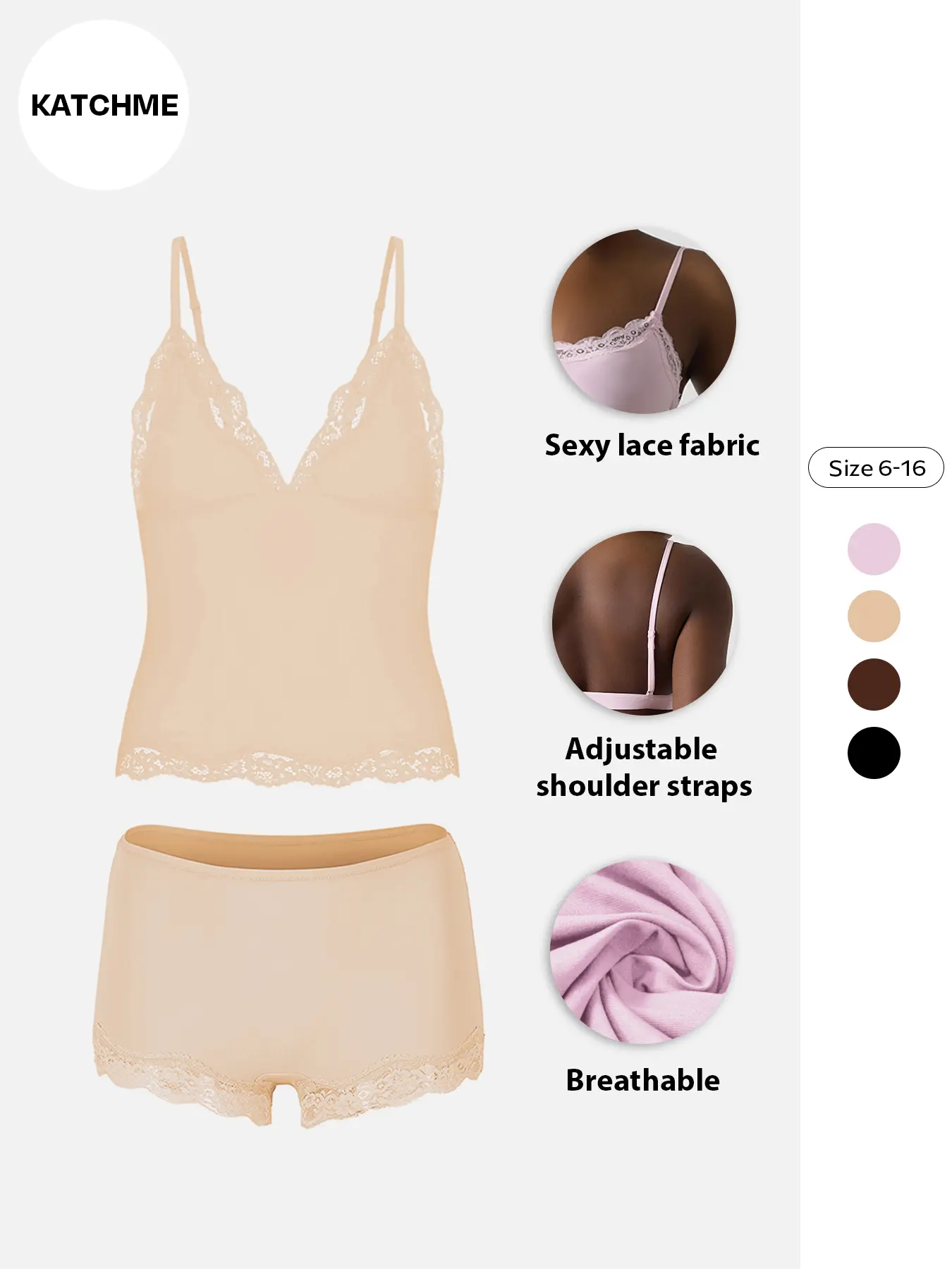 Sexy Lace Deep V Wireless Bra Set, Fashionable Adjustable Spaghetti Strap Top, Comfortable Breathable Undergarment, Stylish Women's Lingerie Underwear, Casual, Underwear Sets, Matching, Piece