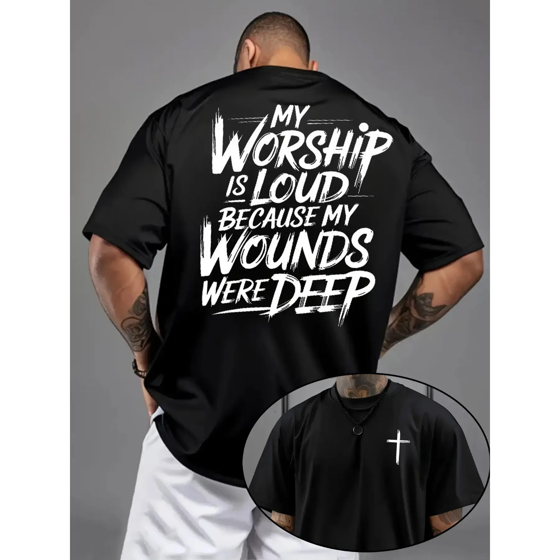 My Worship Is Loud Because My Wounds Were Deep Unisex Christian Shirt, Christian Scripture T-Shirt, Vintage Shirt Double Sided Printed