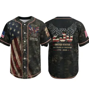 USA 250th Anniversary BaseballJersey,USA Jersey,1776-2026 PatrioticShirt,4 the of July Gift,Freedom Jersey