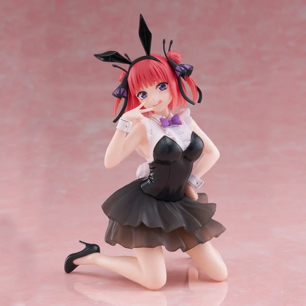 The Quintessential Quintuplets Nino Nakano Bunny Girl Kneeling Mini Figure 12cm, Anime Car Dashboard Desk Box Ornament Gift, Secondary Dimension Collectible, Collectible Figurines