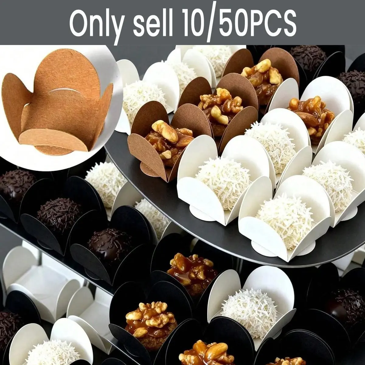 Chocolate Packaging Trays, Candy Chocolate Paper Boxes, Chocolate Truffle Wrappers, Jewelry Display Bases, Party Decorations